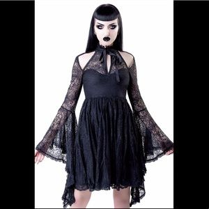 Killstar She’s Stardust Lace Dress NWOT